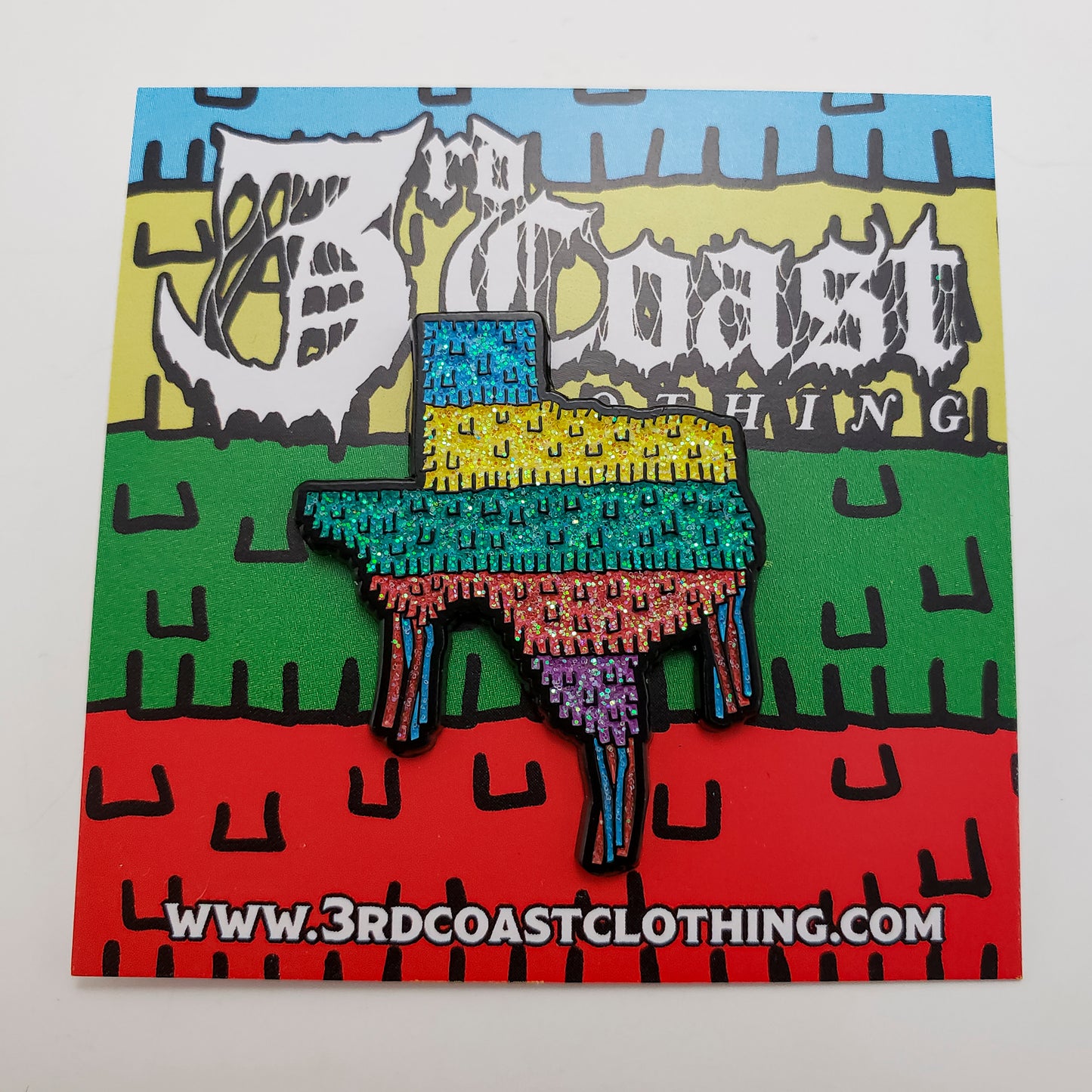 Texas Pin-ata Enamel Pin