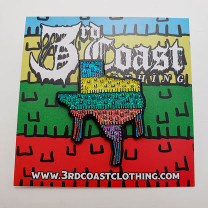 Texas Pin-ata Enamel Pin