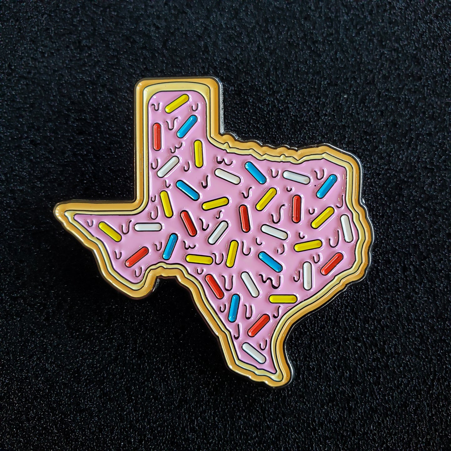 Iced Out State Enamel Pin